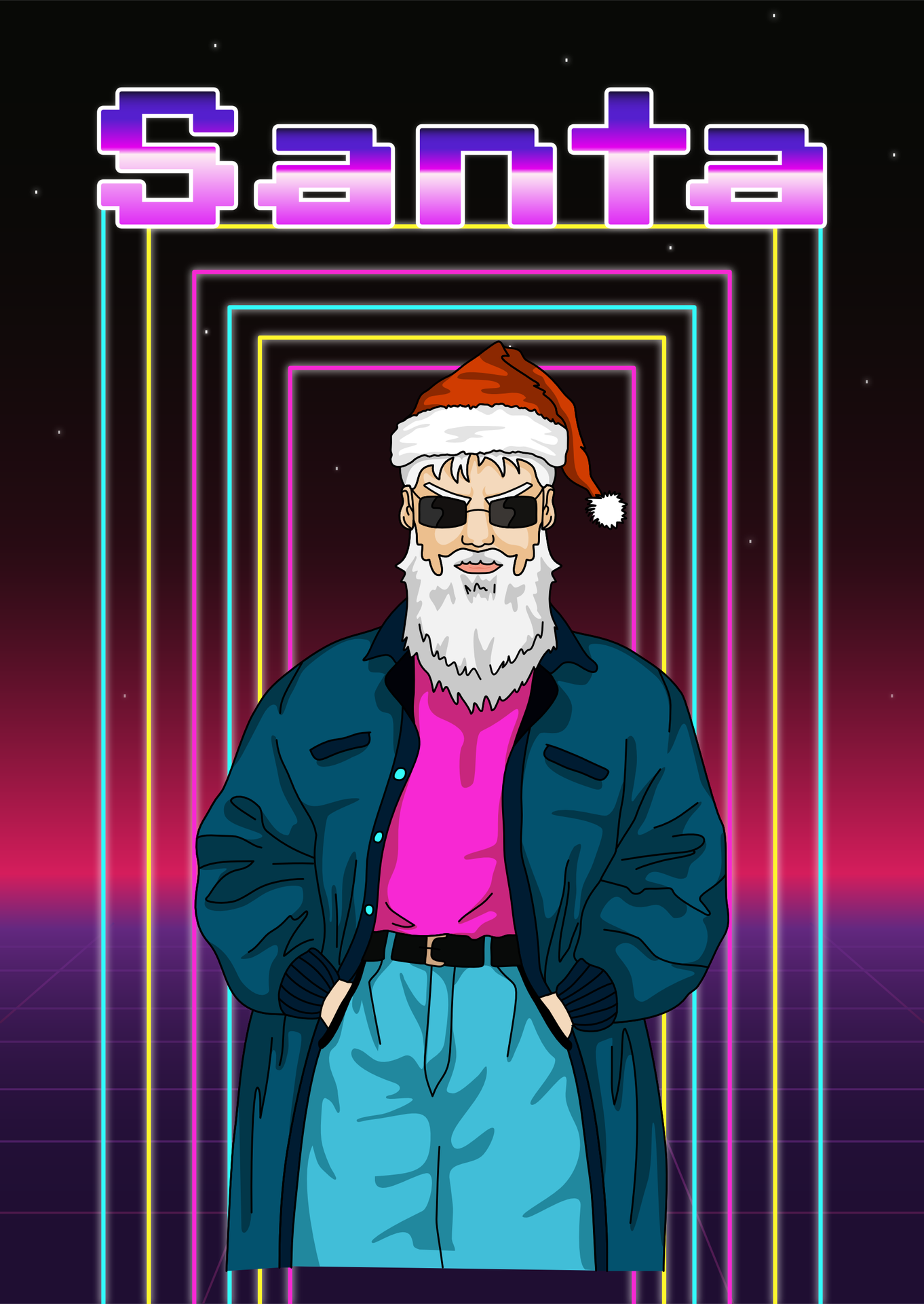 Vektorillustration Santa Klaus